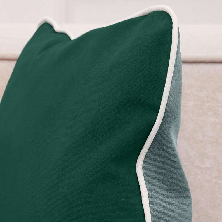 Подушка декоративная Duo зелено-мятного цвета