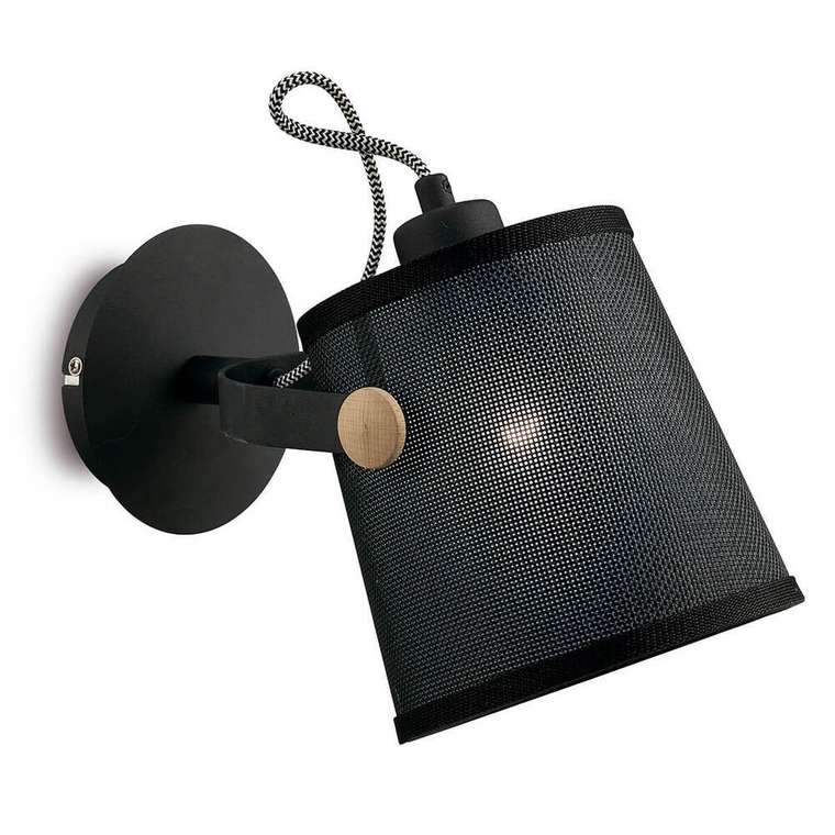 Спот Nordica Black 4925 (ткань, цвет черный)