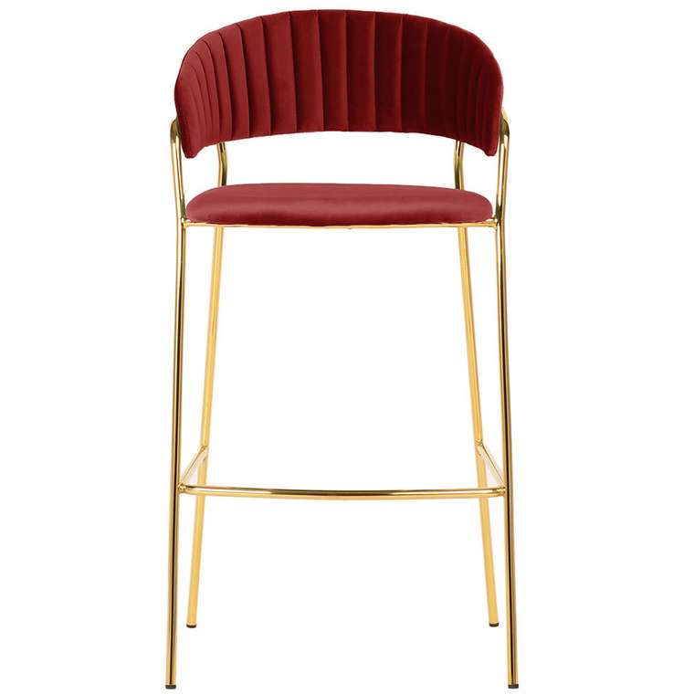 Полубарный стул Turin винного цвета