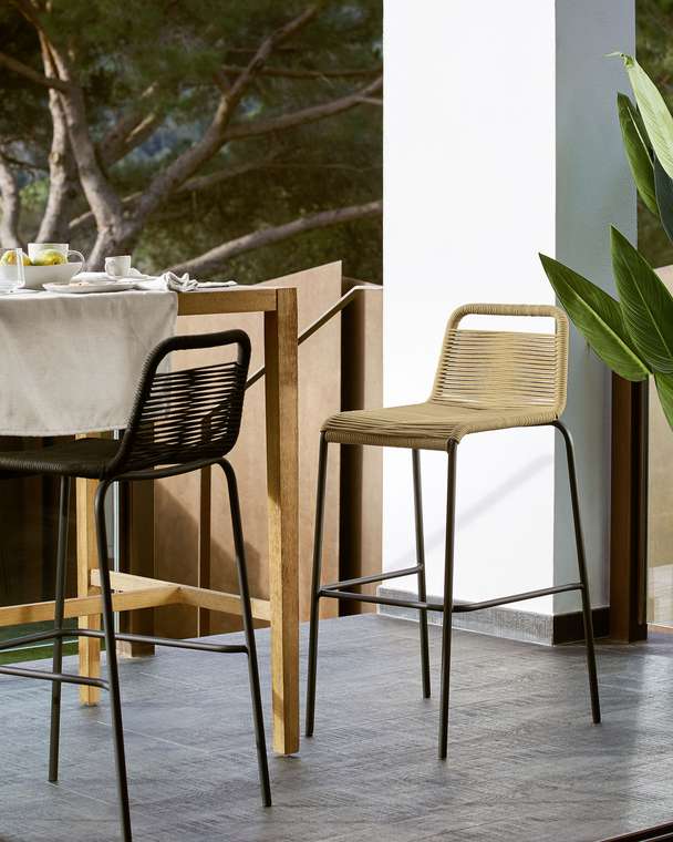 Барный стул Glenville Beige бежевого цвета