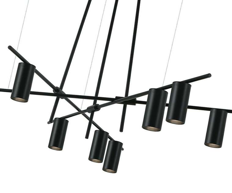 Люстра Рия черный w125*125 h60 Gu10 9*10W