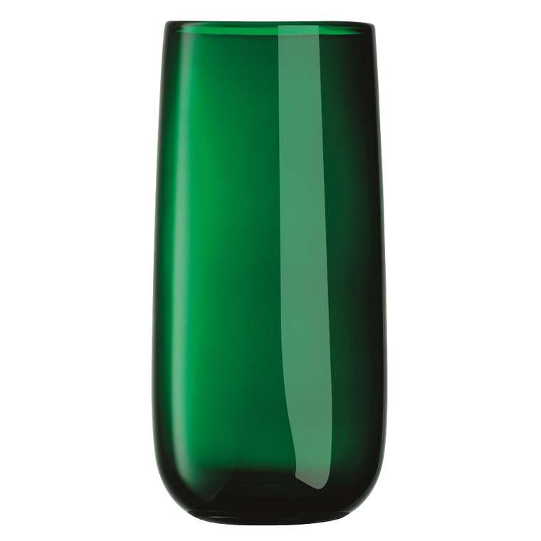 Ваза Forest 38 см зелёная из стекла