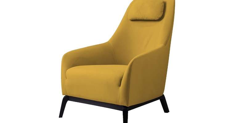 Кресло Diaval горчичного цвета