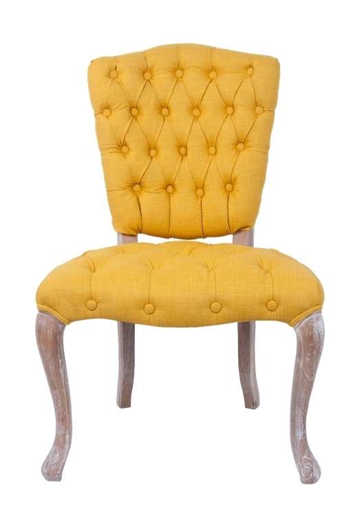 Стул Gamila Yellow с мягкой обивкой