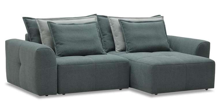 Угловой диван-кровать Ладья Ройс зеленого цвета