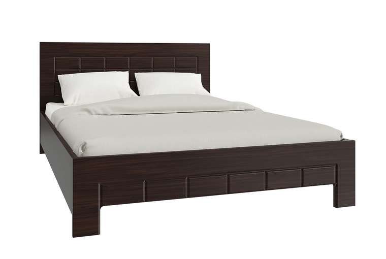 Кровать Изабель 140х200 темно-коричневого цвета