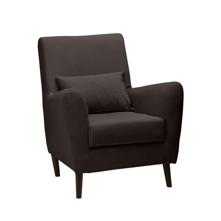 Кресло Либерти темно-коричневого цвета