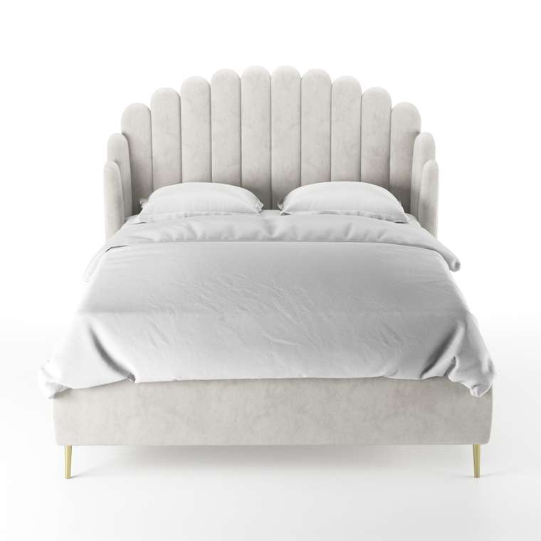 Кровать Amira 160х200 белого цвета 