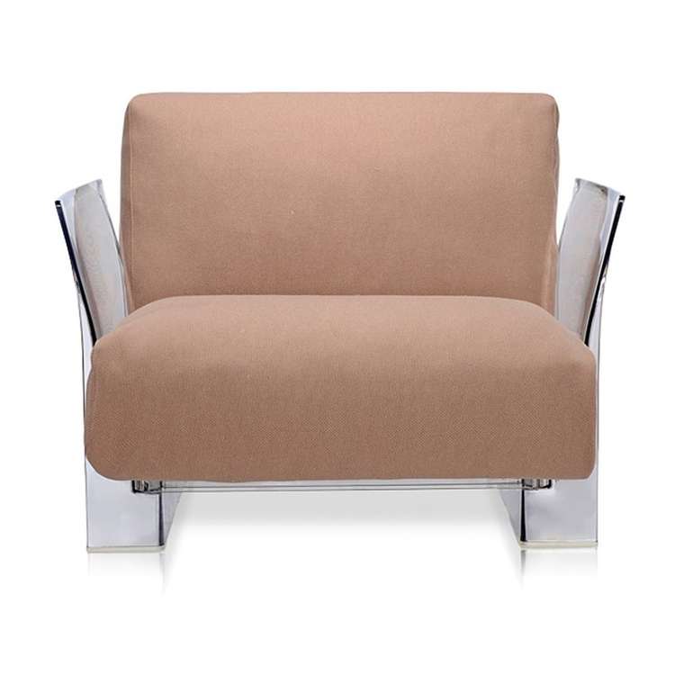 Кресло Pop коричневого цвета