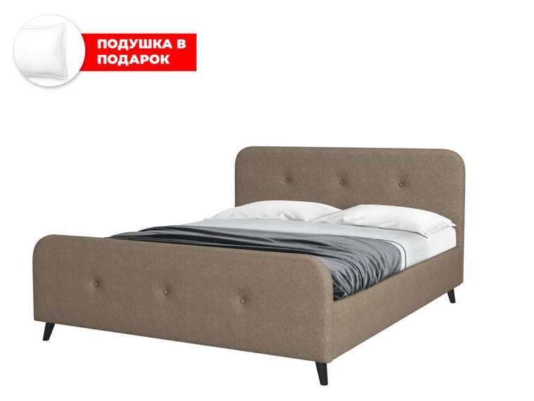 Кровать Raguza 160х200 темно-бежевого цвета с подъемным механизмом