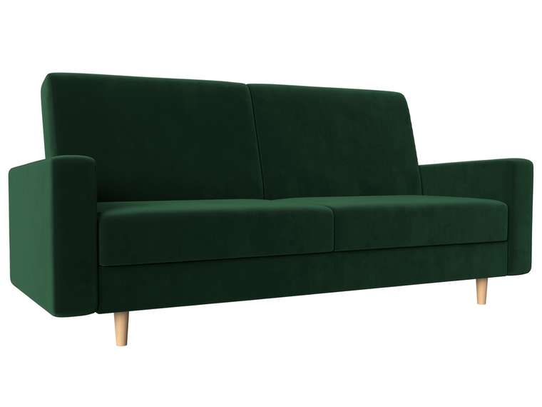Прямой диван-кровать Бонн зеленого цвета
