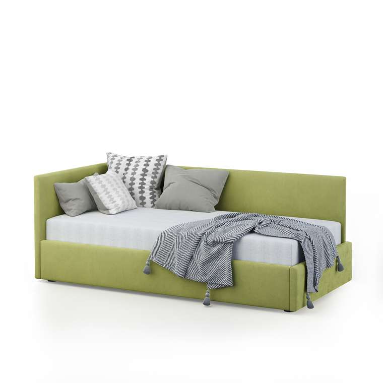 Кровать Меркурий-2 80х200 светло-зеленого цвета с подъемным механизмом