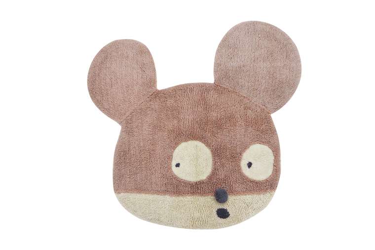 Ковер Miss Mighty Mouse 100х120 коричневого цвета