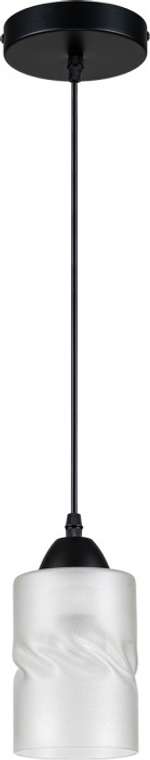 Подвесной светильник Escada Twist 10168/L Grey 1x60Вт E27, металл/стекло, черный/белый