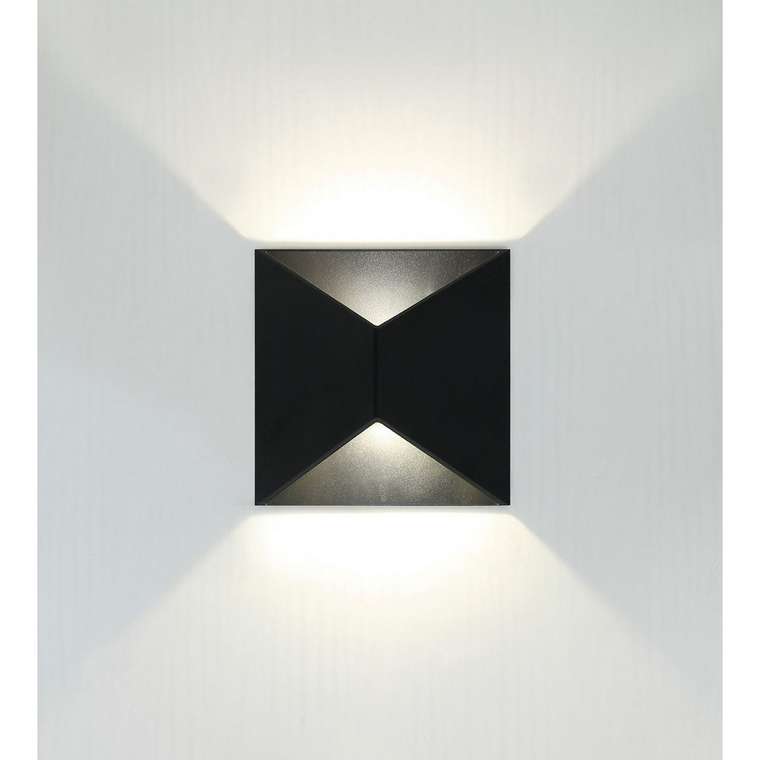 Светильник настенный LED 2*5W 4000K Черный 220V IP54 IL.0014.0012 BK