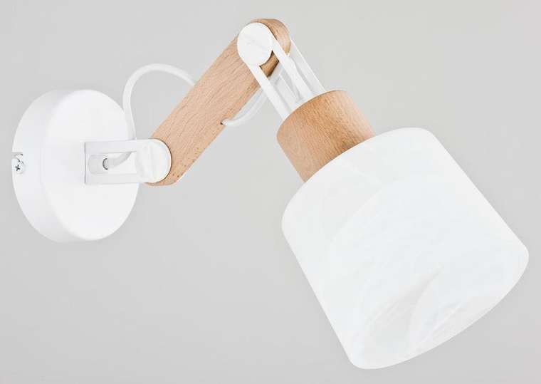 Бра Bridge white с белым плафоном