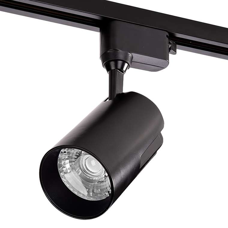 Трековый светодиодный светильник однофазный Wolta WTL-35W/01B 220V 35Вт 4000К IP40 черный
