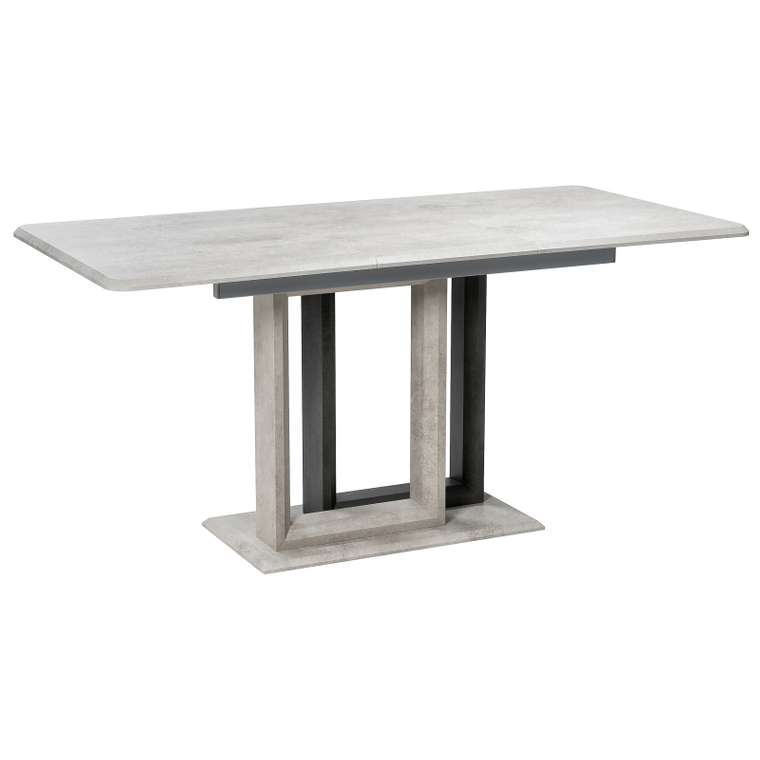 Раздвижной обеденный стол Санса светло-серого цвета