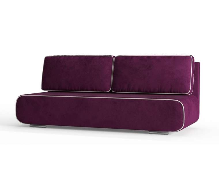 Диван-кровать Рени в обивке из велюра фиолетового цвета