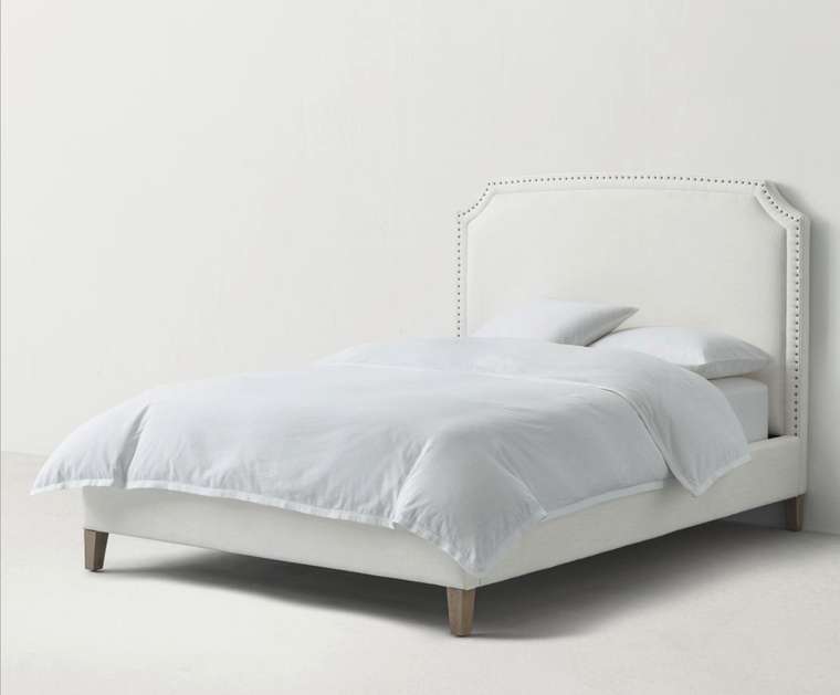 Кровать Antonina 140х200 белого цвета