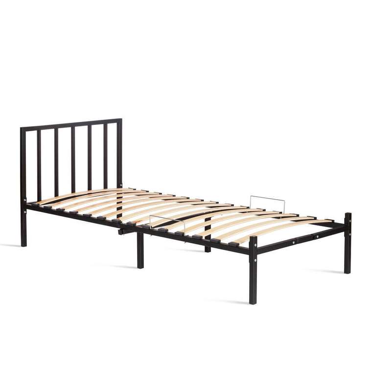 Металлическая кровать Bruno 90х200 черного цвета
