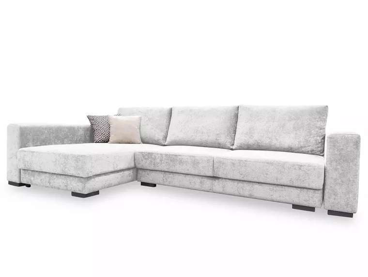 Угловой диван-кровать Мадрид серого цвета 