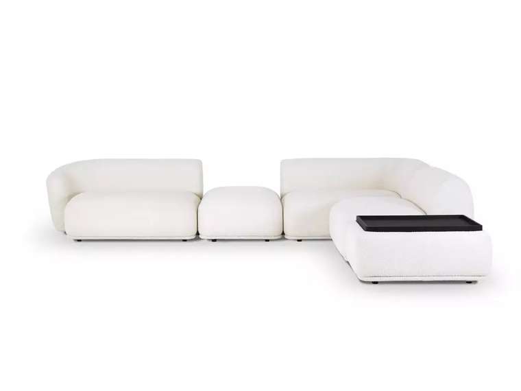 Угловой модульный диван Fabro белого цвета