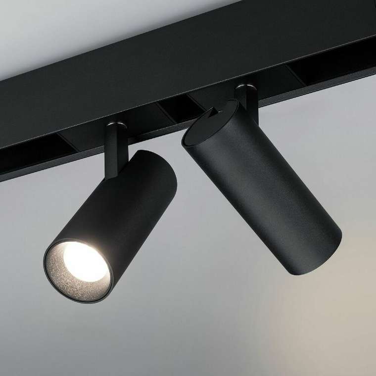 Трековый магнитный светильник Arlight MAG-SPOT-45-R85-12W Warm3000 (BK, 36 deg, 24V, DALI) 046593
