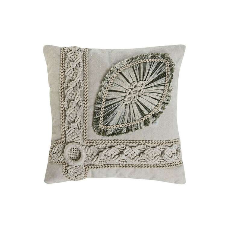 Подушка Boho 45х45 бежевого цвета