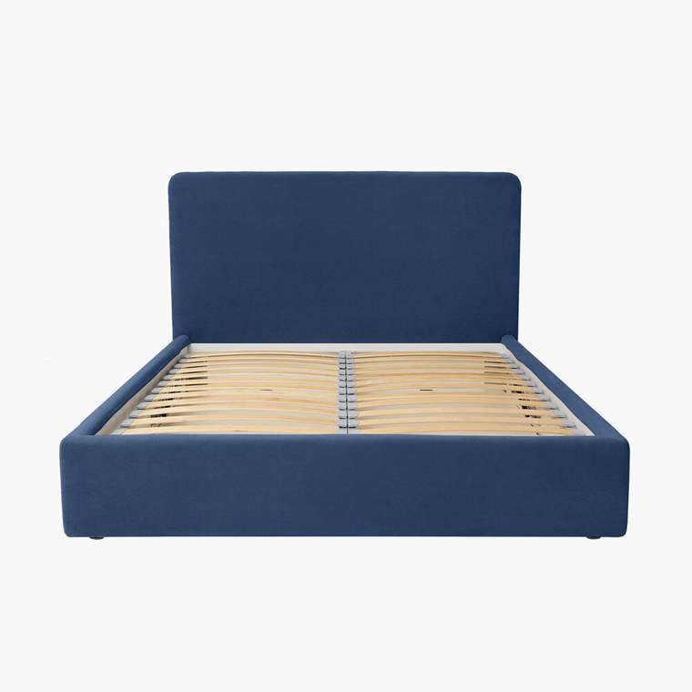 Кровать Cozy 180х200 темно-синего цвета с подъёмным механизмом