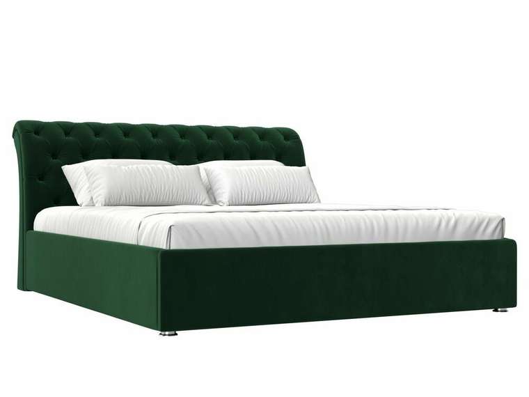 Кровать Сицилия 180х200 темно-зеленого цвета с подъемным механизмом 