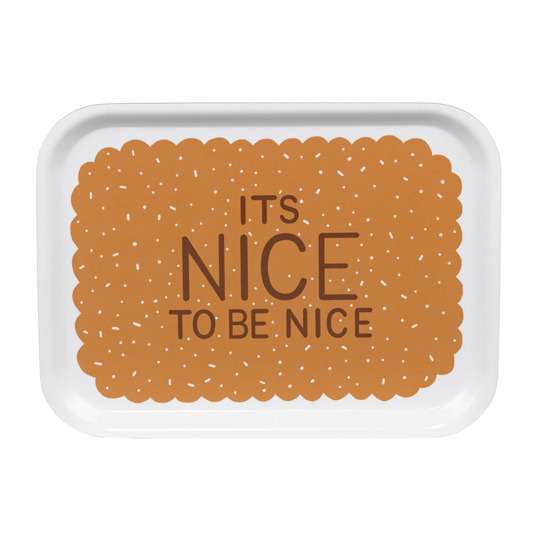 Поднос деревянный 'It's Nice to Be Nice' размер M