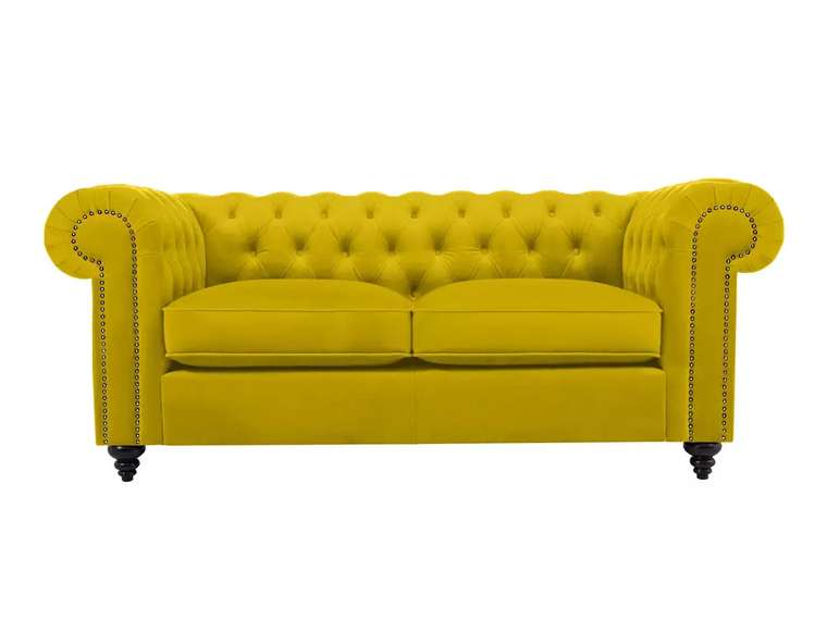 Диван Chester Classic золотистого цвета 