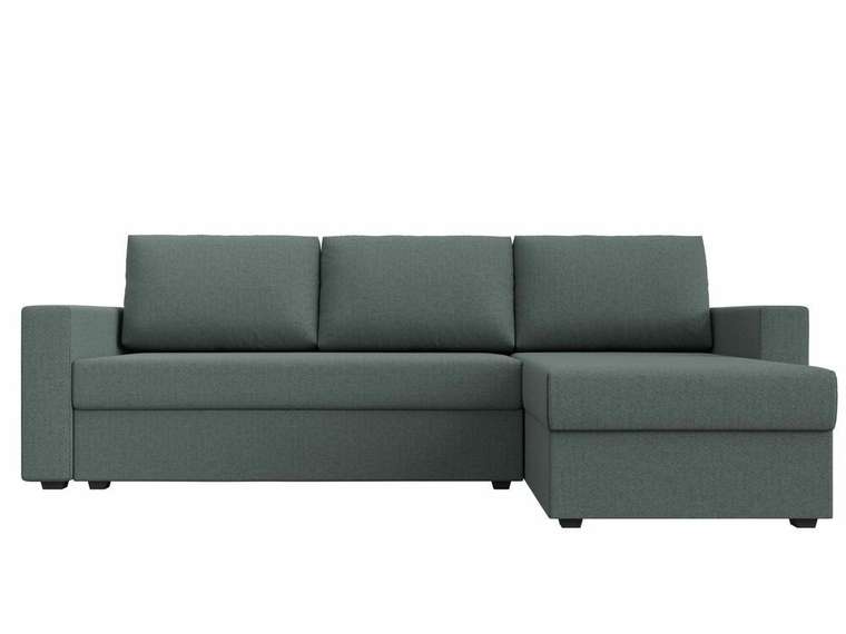 Угловой диван-кровать Траумберг Лайт серого цвета правый угол