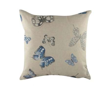 Подушка с принтом Blue Butterflies
