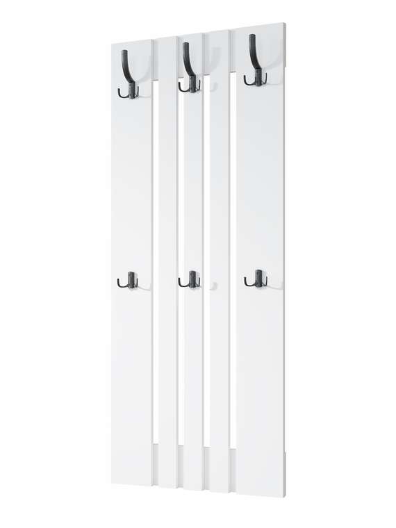 Настенная вешалка Эмилия ЭЛ-7 белого цвета