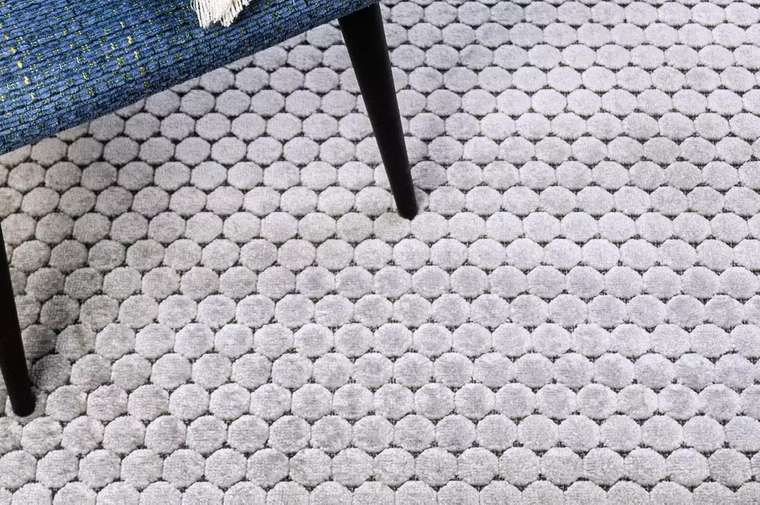 Ковер Pebbles 160x230 серого цвета