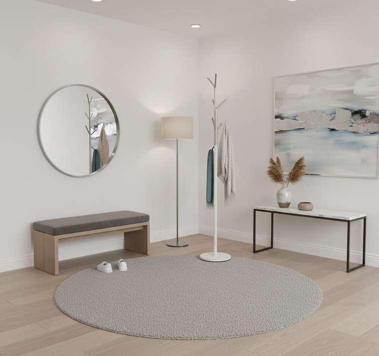 Вешалка Leta бело-серого цвета