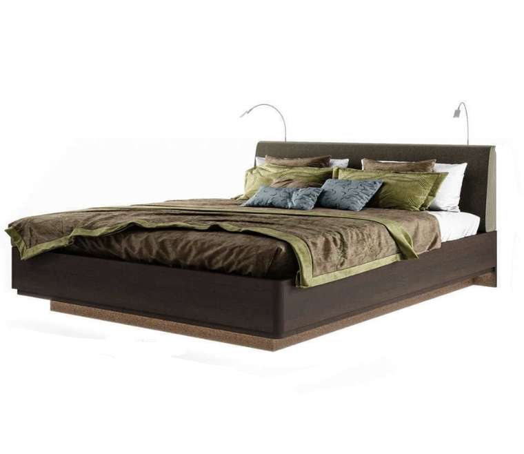 Кровать Элеонора 160х200 коричневого цвета с подъемным механизмом