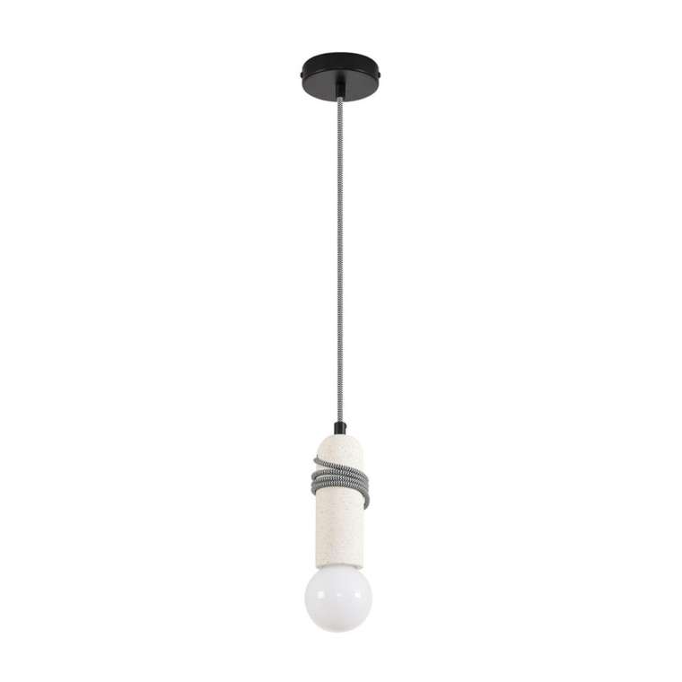 Подвесной светильник Lumion Tesla 8363/1A черный/белый, металл/бетон E27 LED 10W 220V