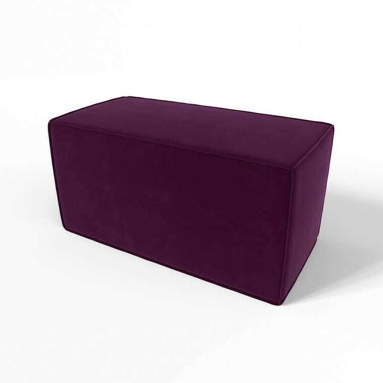 Банкетка Куб 80 фиолетового цвета