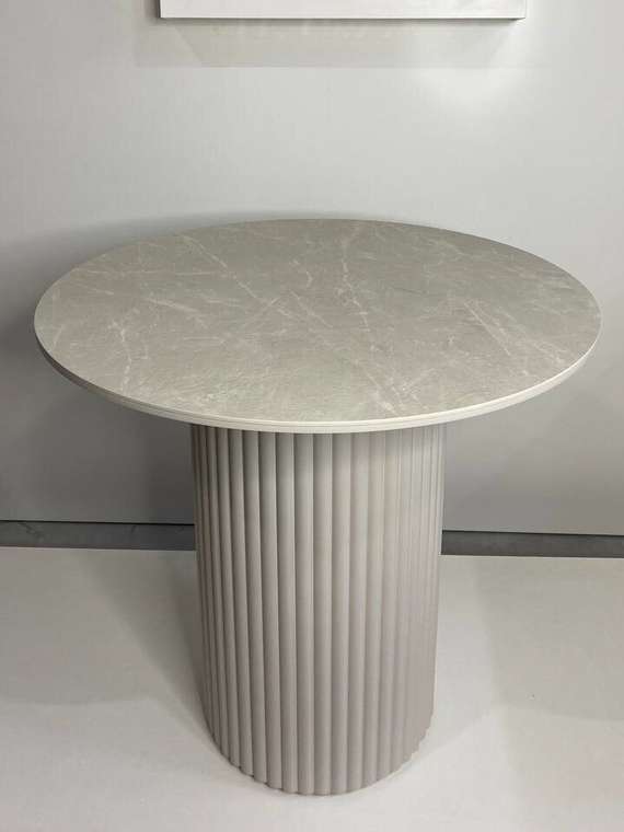 Обеденный стол Фелис 80 серо-бежевого цвета