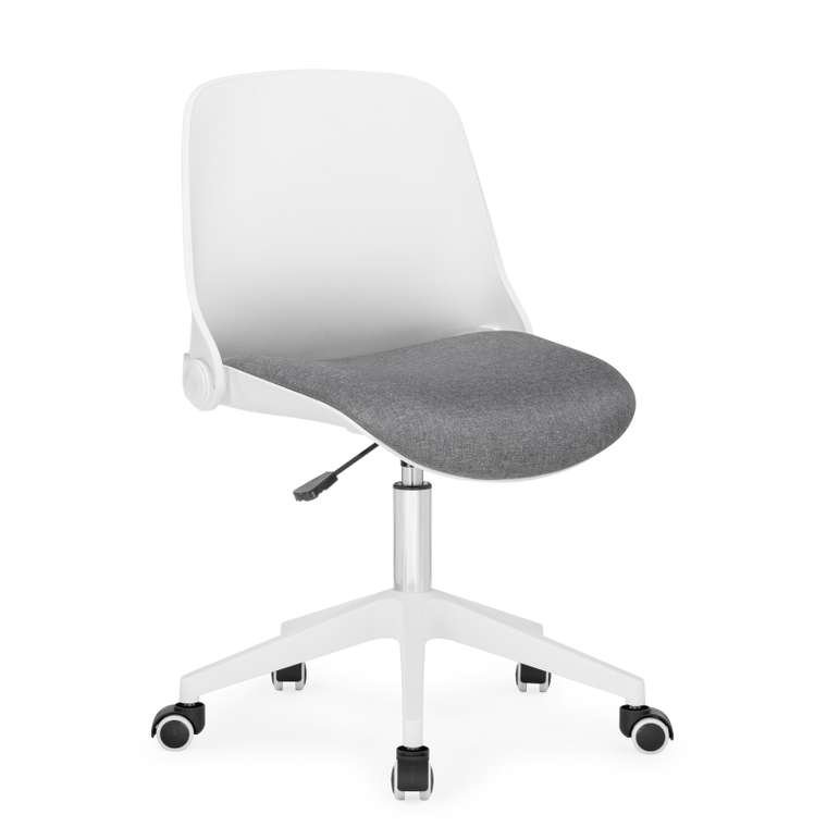 Офисный стул Zarius бело-серого цвета