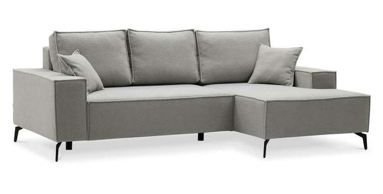 Угловой диван-кровать Раушен серого цвета