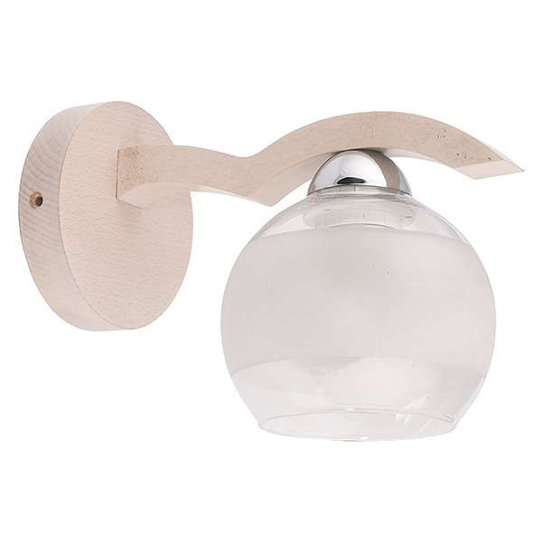 Бра TK Lighting Mewa с прозрачным плафонам из стекла
