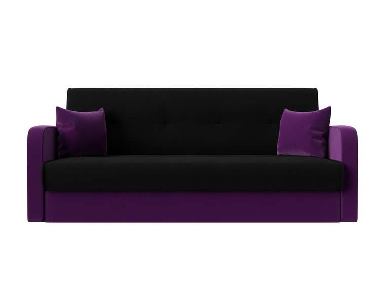 Диван-кровать Надежда черно-фиолетового цвета