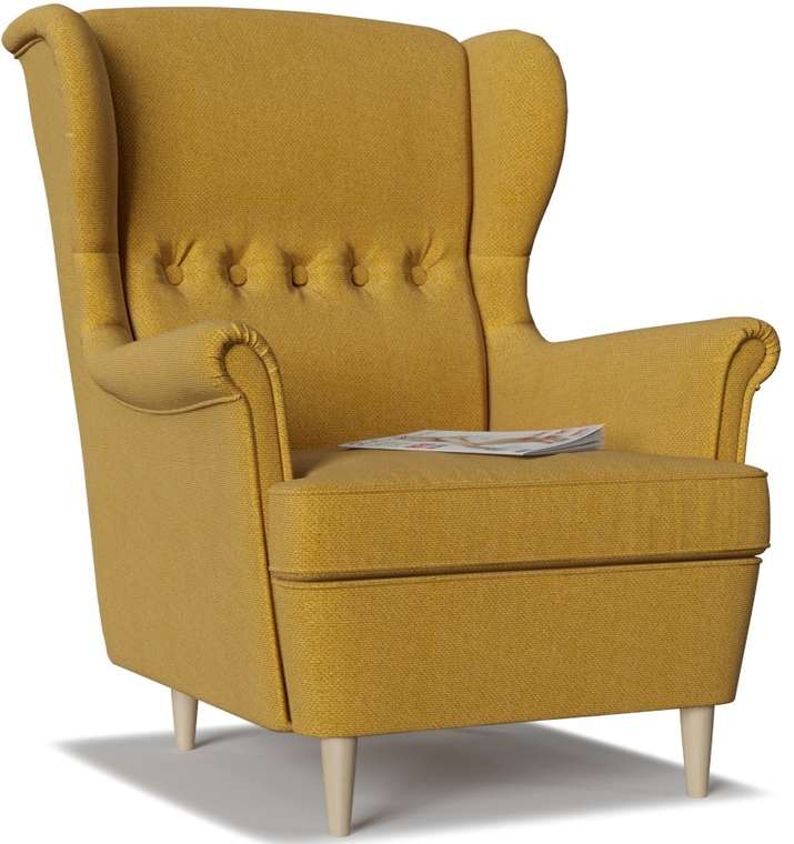 Кресло Торн горчичного цвета
