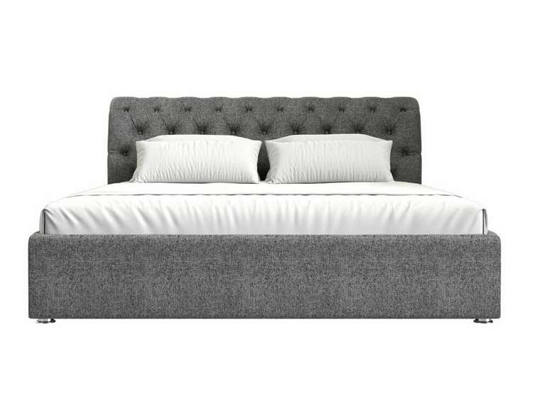 Кровать Сицилия 180х200 темно-серого цвета с подъемным механизмом 