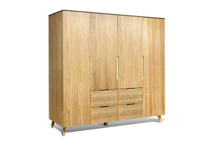 Шкаф для одежды Elva коричневого цвета