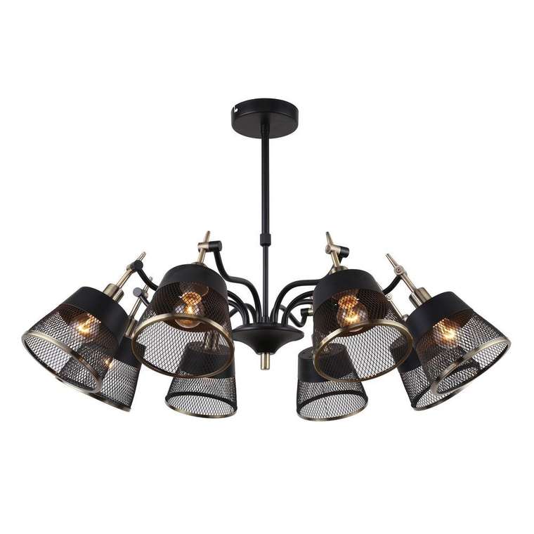 потолочная люстра Eget латунь металл 8*E14*40W, excluded